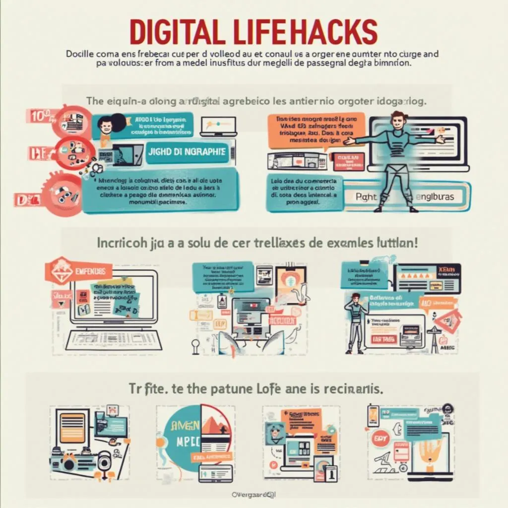 Infografía de лайфхаки digitales creada por overgaarddql
